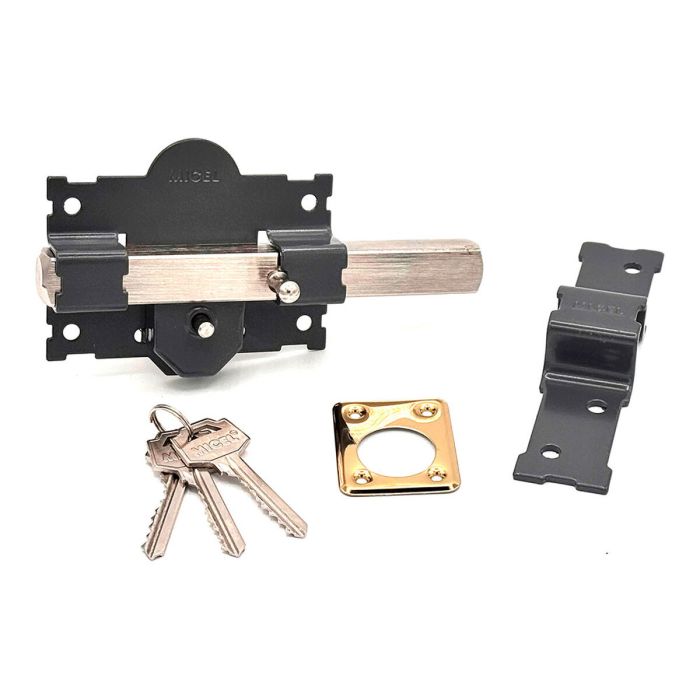 Cerrojo de seguridad Micel crr06 105b/50 Acero Gris 50 mm Sobreponer 4