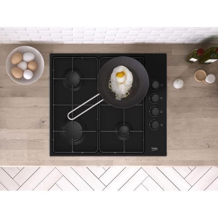 Placa de gas - BEKO - 4 fuegos - 60 cm - HIGG64123SB 4 Placa de gas - BEKO - 4 fuegos - 60 cm - HIGG64123SB 4