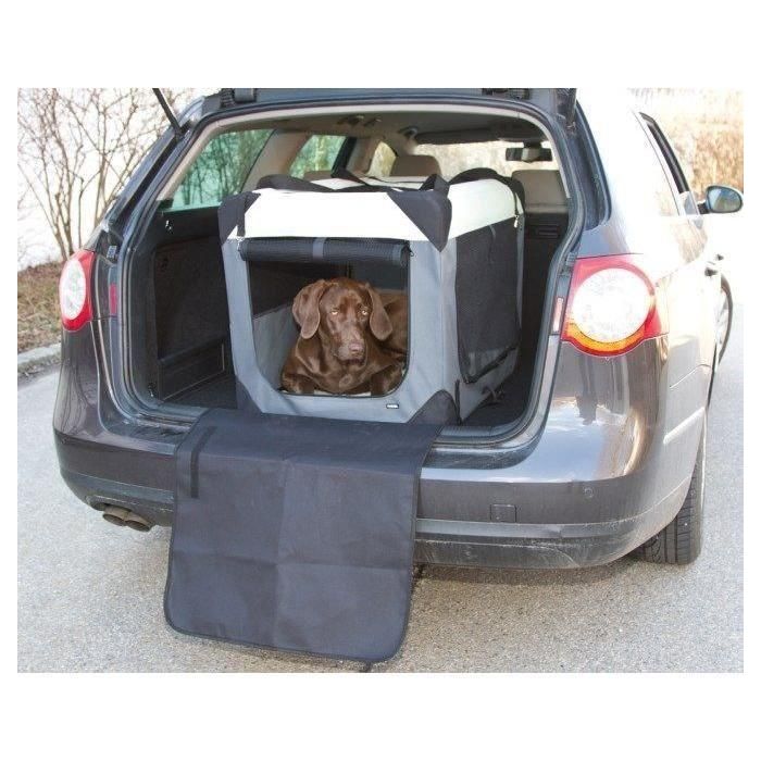 Caja de transporte - KERBL - Journey - 81 x 58 x 58 cm - Gris / Beige 3 Caja de transporte - KERBL - Journey - 81 x 58 x 58 cm - Gris / Beige 3