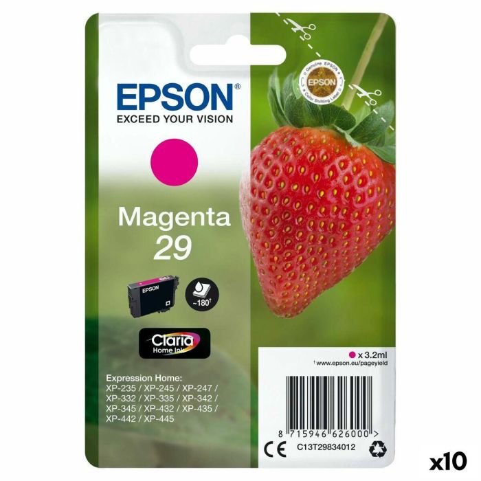 Cartucho de Tinta Original Epson XP 235 332 335 432 435 Magenta (10 Unidades) Cartucho de Tinta Original Epson XP 235 332 335 432 435 Magenta (10 Unidades)