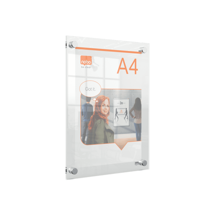 Pizarra blanca Nobo Transparente Acrílico 1
