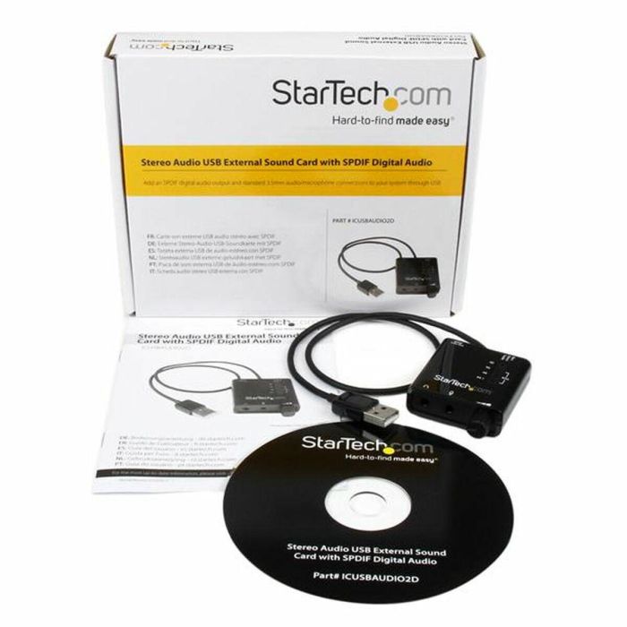 Tarjeta de Sonido Startech ICUSBAUDIO2D 1 Tarjeta de Sonido Startech ICUSBAUDIO2D 1