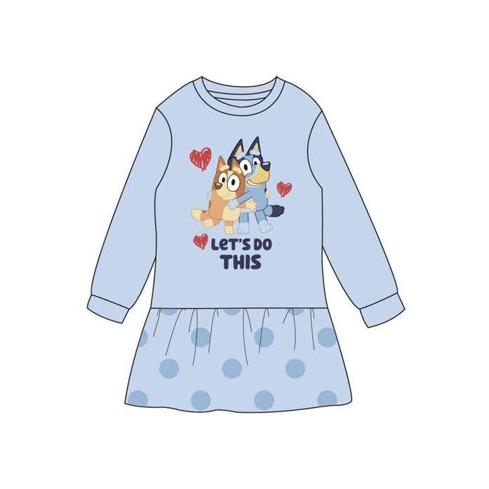 Cerdá Vestido French Terry Bluey Niña 5 Años Azul Claro (LIGHT BLUE)