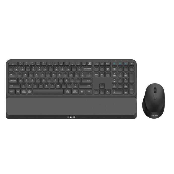 Teclado y Ratón Philips SPT6607B/16 Negro 1 Teclado y Ratón Philips SPT6607B/16 Negro 1