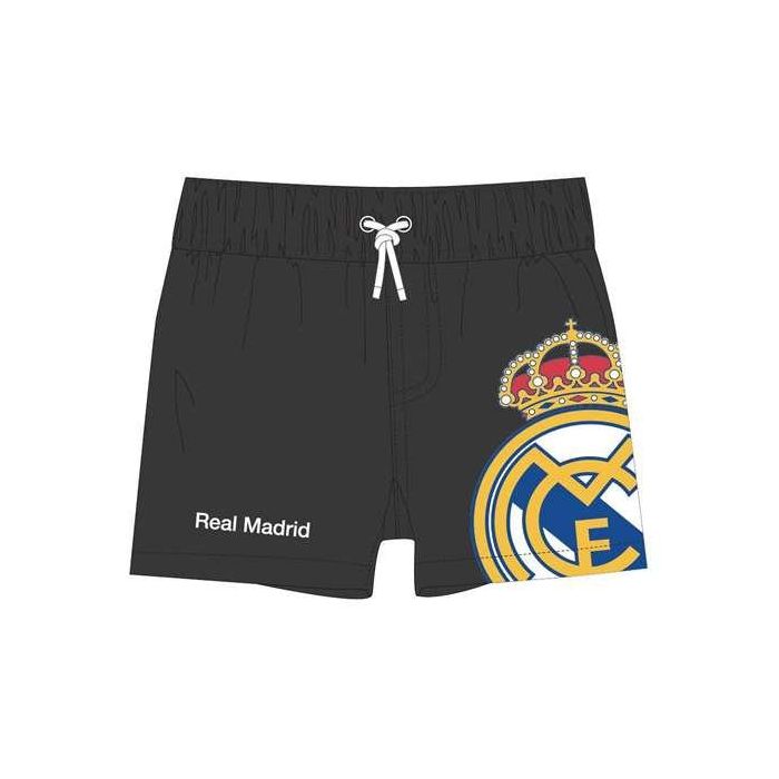 Real Madrid Bermuda de Baño Oficial para Niño Negra Talla 6 Años 0 Real Madrid Bermuda de Baño Oficial para Niño Negra Talla 6 Años 0