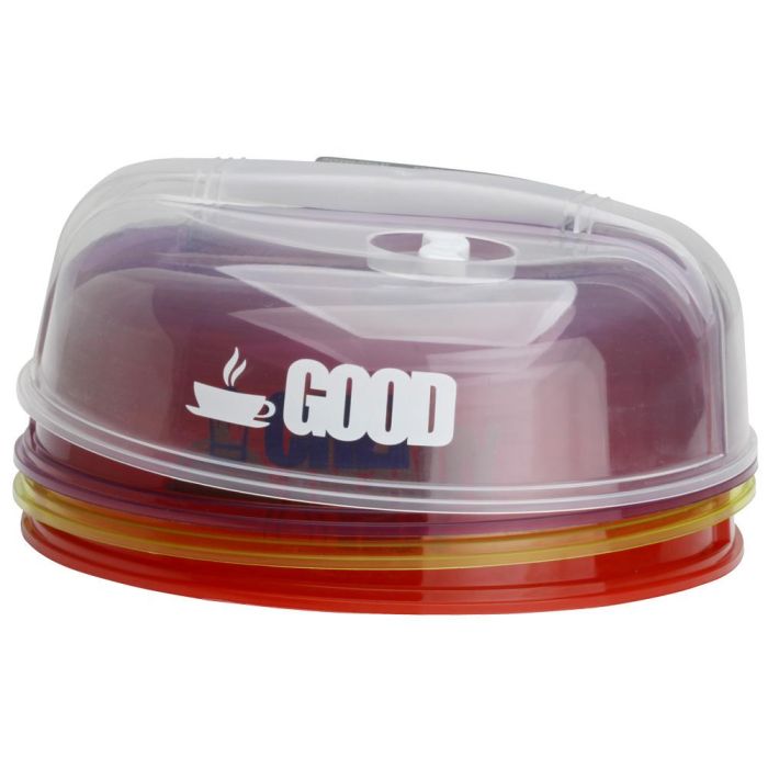 Cook Concept Tapa para Microondas, Diámetro 25.5 cm, Con Válvula de Escape de Aire 1