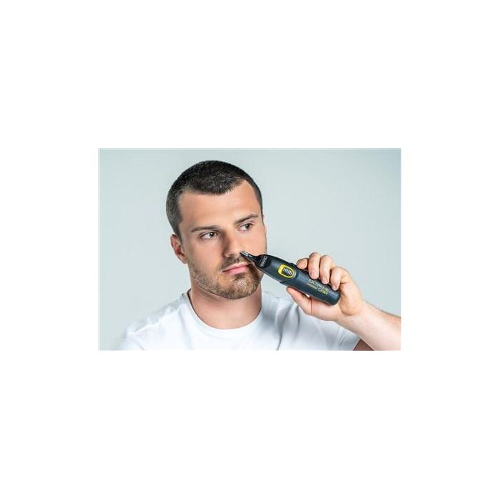 Wahl 09893-0460 Multigroomer con/sin cable, recortadora nariz, orejas y cejas, Extreme Grip Advanced, 4 cabezales, 8 peines 13