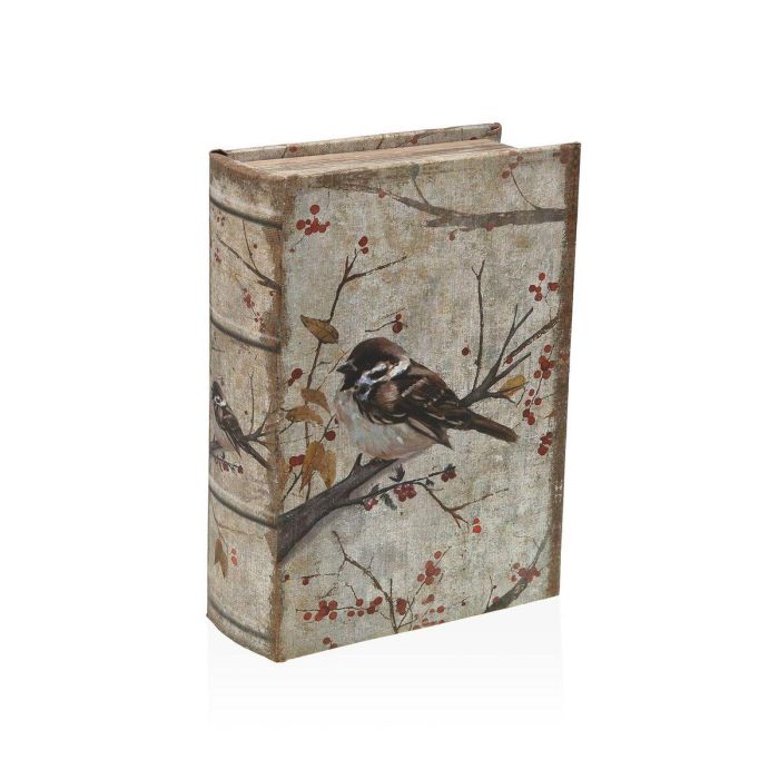 Libro Joyero con Contraseña Pájaro Versa 7x22 cm - Madera MDF, Espejo y Globo Aerostático (2 Unidades) 1 Libro Joyero con Contraseña Pájaro Versa 7x22 cm - Madera MDF, Espejo y Globo Aerostático (2 Unidades) 1