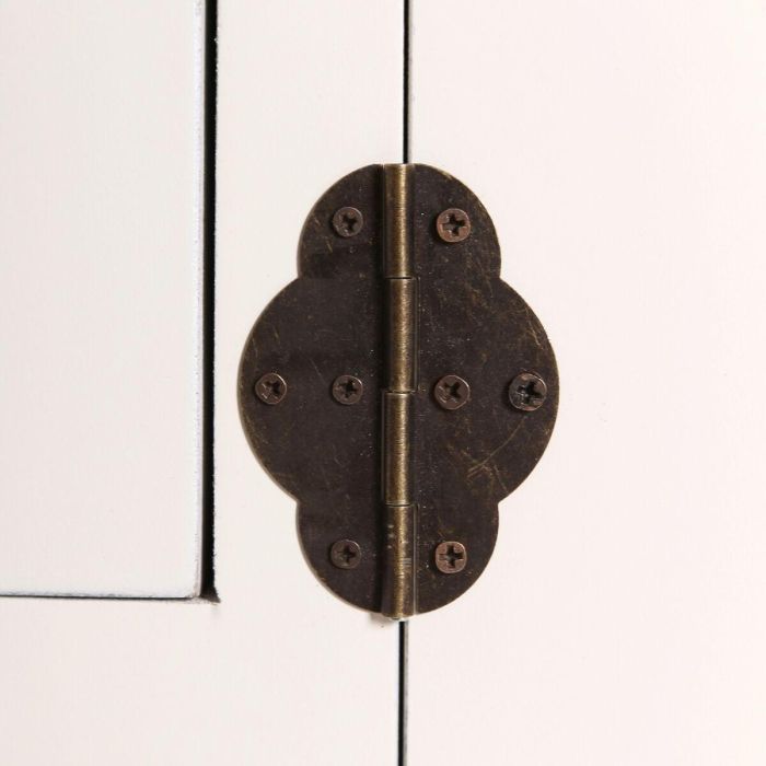 Aparador ORIENTE Blanco Dorado Madera Hierro Madera MDF 63 x 33 x 131 cm