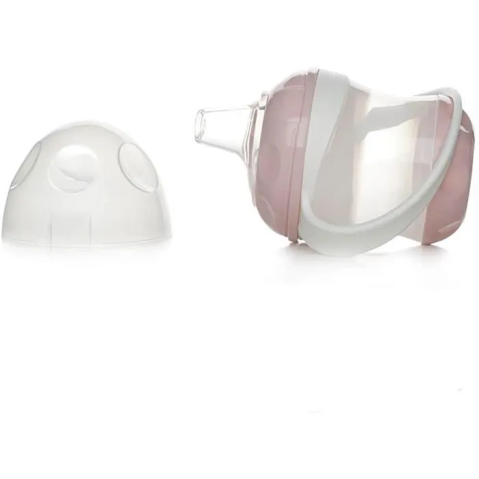 Thermobaby Vaso Antigoteo con Tapa - Rosa Empolvado 2