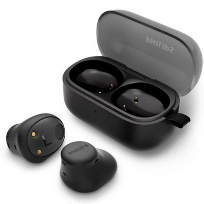 Philips TAT2149BK Auriculares Bluetooth Inalámbricos Negros con Estuche de Carga | Autonomía 6h + 8h | IPX4