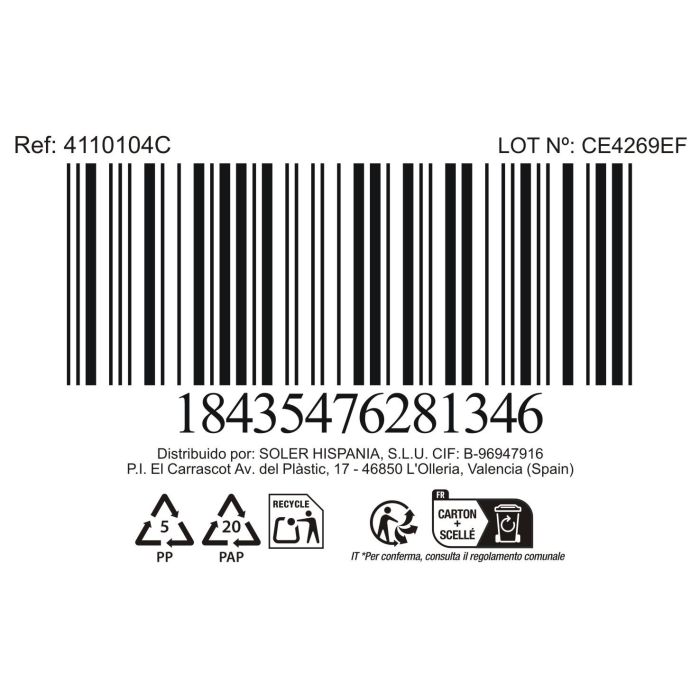 La Mediterranea Plato Hondo Calobra Crema Ø22 x 4.7 cm (18 Unidades) 5