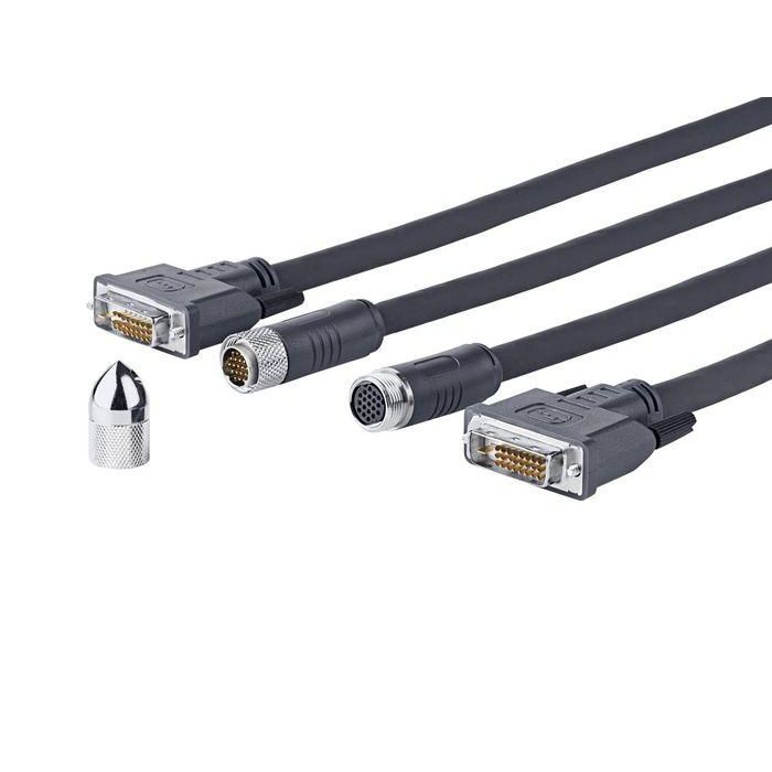Vivolink Cable DVI-D Cross Wall 15m Negro - Soporta Full HD 1080p, Conectores Bañados en Oro, Triple Apantallamiento
