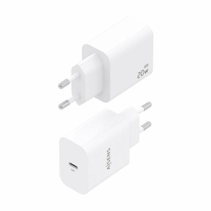 AISENS - CARGADOR GaN 20W, 1xUSB-C PD3.0, BLANCO 8 AISENS - CARGADOR GaN 20W, 1xUSB-C PD3.0, BLANCO 8