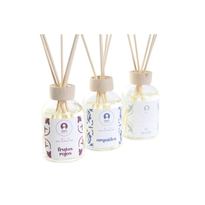 DKD Home Decor Ambientador Mikado Árabe de Cristal 50 ml con Varillas y Diseño Azulejos - Azul, Verde Menta (6 Unidades) 1 DKD Home Decor Ambientador Mikado Árabe de Cristal 50 ml con Varillas y Diseño Azulejos - Azul, Verde Menta (6 Unidades) 1