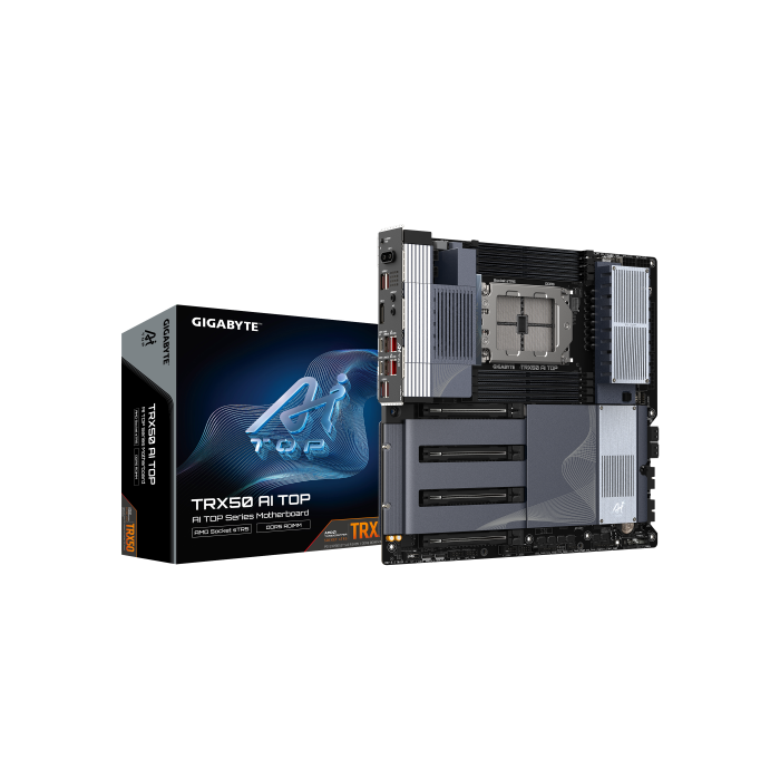 PLACA GIGABYTE TRX50 AI TOP,AMD,STR5,TRX50,8DDR5,2TB,DP,4SATA6+3M.2,1LAN10GB+LAN2x10GB+WIF7+BT5.3,6USB3.2+2USB4,E-ATX PLACA GIGABYTE TRX50 AI TOP,AMD,STR5,TRX50,8DDR5,2TB,DP,4SATA6+3M.2,1LAN10GB+LAN2x10GB+WIF7+BT5.3,6USB3.2+2USB4,E-ATX