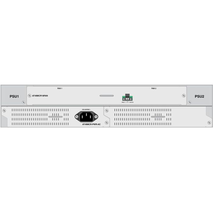 Allied Telesis MMCR18 Fuente de Alimentación AC con Cables de Corriente NA, AU, UK y EU