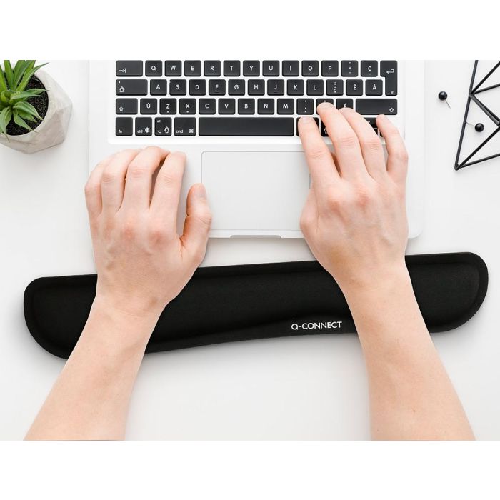 Reposamuñecas Q-Connect Memory Foam Para Teclado Color Negro 460x85x25 mm 5