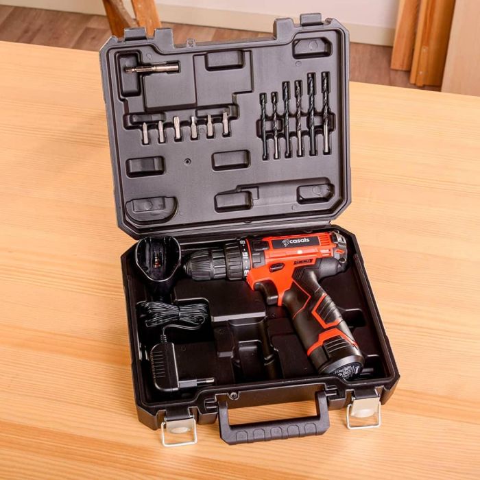 Taladro atornillador 12 v csc1205bc con maletin y accesorios 2 Taladro atornillador 12 v csc1205bc con maletin y accesorios 2