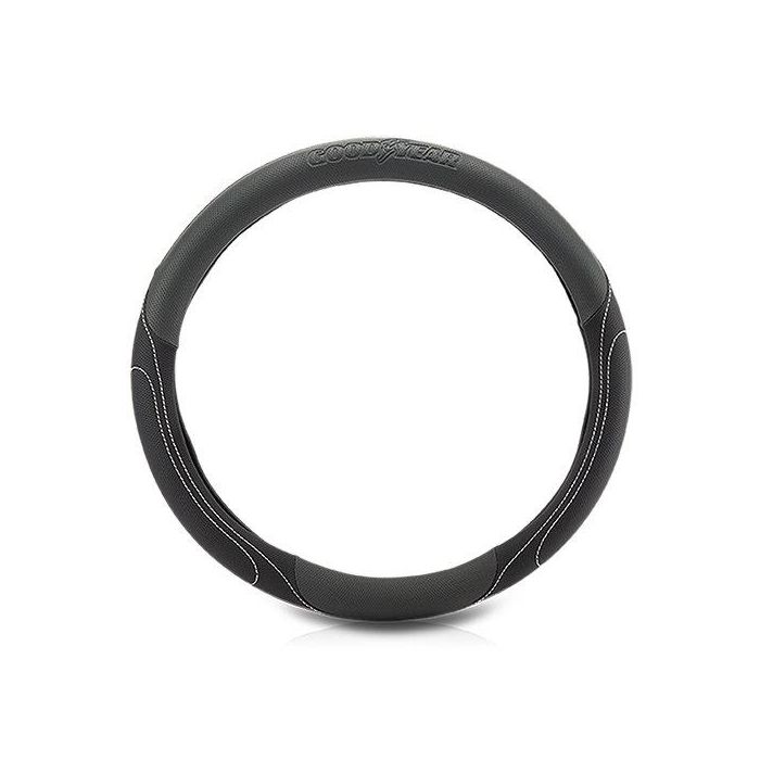 Goodyear GOD7012 Funda Volante Confort Antideslizante Gris-Negro 1 Goodyear GOD7012 Funda Volante Confort Antideslizante Gris-Negro 1