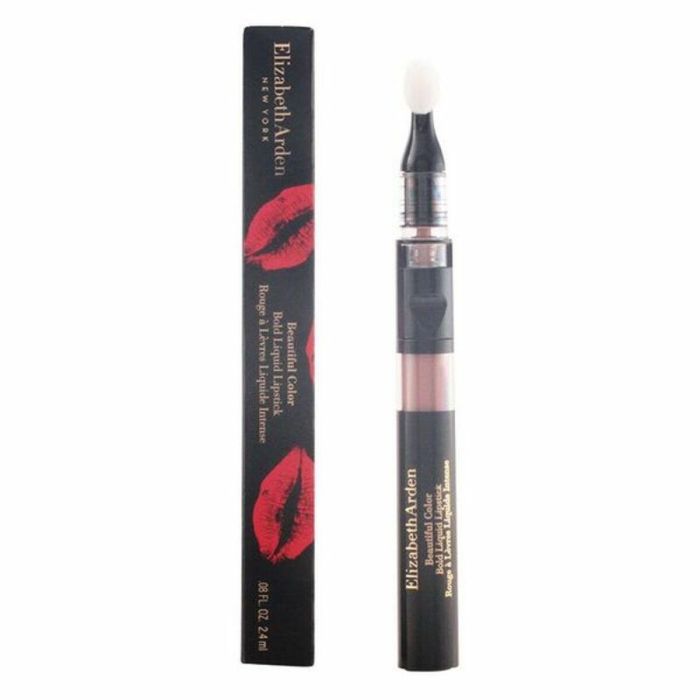 Elizabeth Arden BEAUTIFUL COLOR Bold Liquid Lipstick, Pintalabios Líquido Rojo Fearless de Larga Duración con Brillo Gloss y Cobertura Intensa 2,4 ml 5