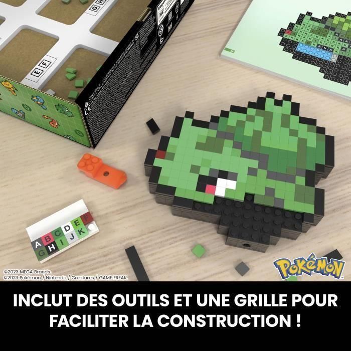 MEGA Pokémon HTH75 - Set de Construcción de Bloques Coleccionables de Bulbizar Edición Retro - Kit de 374 Piezas para Montar 4 MEGA Pokémon HTH75 - Set de Construcción de Bloques Coleccionables de Bulbizar Edición Retro - Kit de 374 Piezas para Montar 4