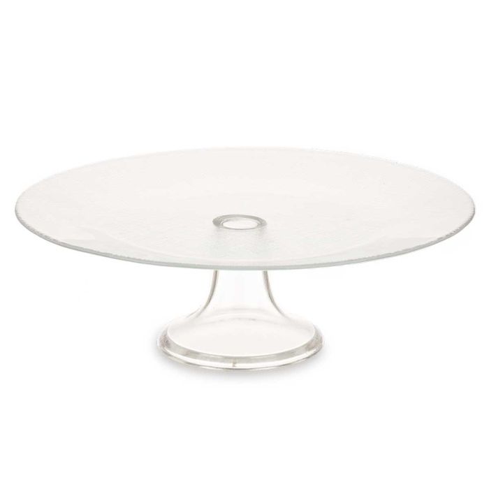 Tartera con Pie de Cristal 33 cm Transparente - Vivalto (4 Unidades) 1 Tartera con Pie de Cristal 33 cm Transparente - Vivalto (4 Unidades) 1