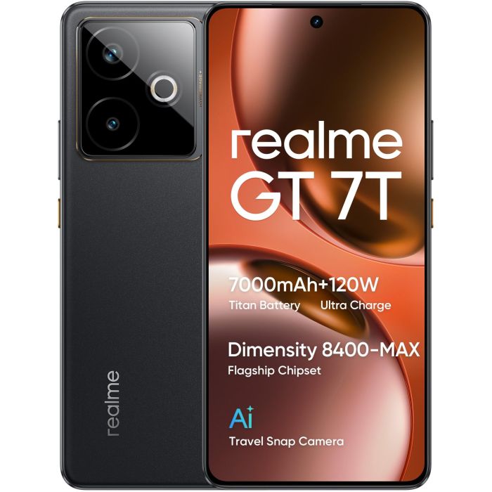Realme GT 7T 5G Dual SIM 12GB RAM 512GB Negro - Smartphone Android 15 AMOLED 120Hz 50MP IP69 9 Realme GT 7T 5G Dual SIM 12GB RAM 512GB Negro - Smartphone Android 15 AMOLED 120Hz 50MP IP69 9