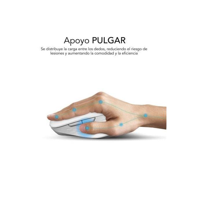 SUBBLIM CURVE ERGO DUAL MOUSE BATTERY WHITE 4 SUBBLIM CURVE ERGO DUAL MOUSE BATTERY WHITE 4