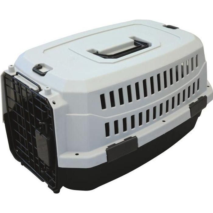 Transportín M-PETS Viaggio Carrier L - 81,3 x 56 x 58,5 cm - Negro y gris - Para perros