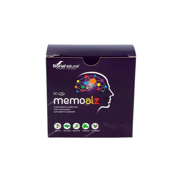 Soria Natural Memoalz 60 Comprimidos con Bacopa y Huperzia para Función Cognitiva y Mental