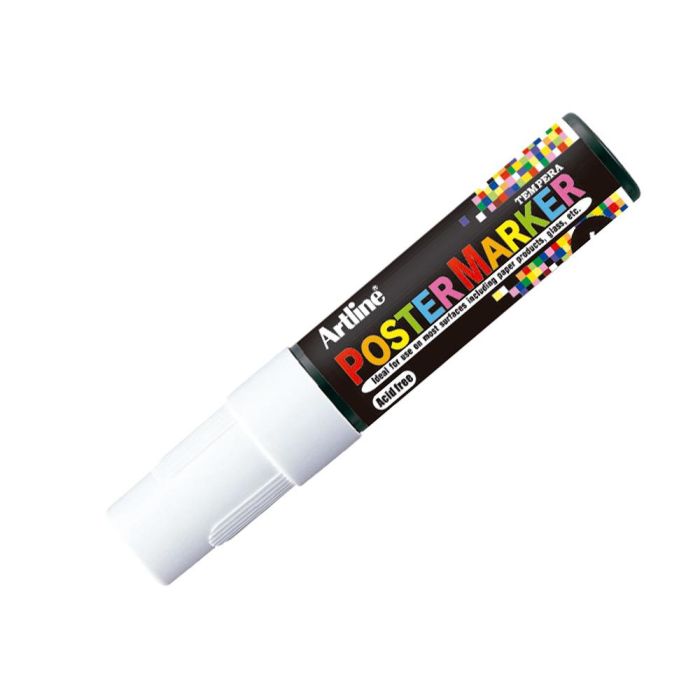 Rotulador Artline Poster Marker Epp-6-Bla Punta Redonda 6 mm Color Blanco 2