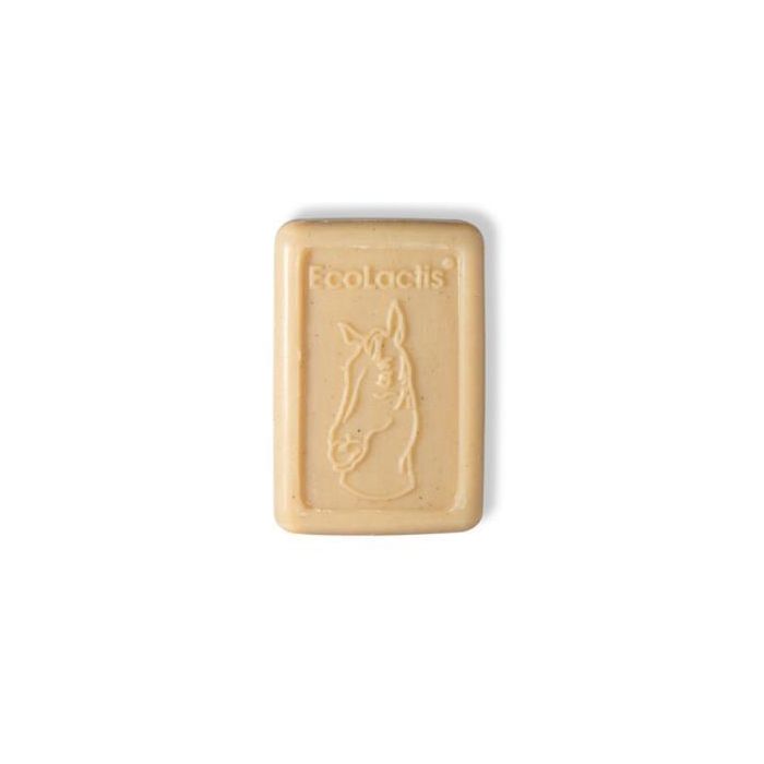 ECOLACTIS Jabón Natural Artesano Ecológico con 10% Leche de Yegua y Ajo Negro, Hidratante y Antiséptico, Pastilla 100g