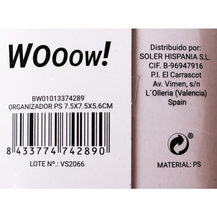 Organizador Wooo 7.5x7.5x5.6 cm - Wooow (36 Unidades) 9 Organizador Wooo 7.5x7.5x5.6 cm - Wooow (36 Unidades) 9