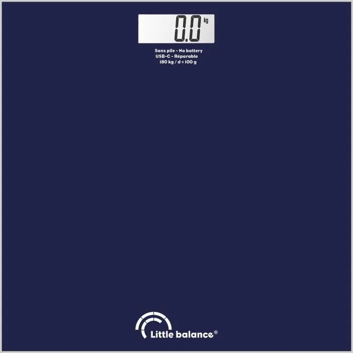 Little Balance SB3 Báscula de Baño USB-C Azul Medianoche 2 Little Balance SB3 Báscula de Baño USB-C Azul Medianoche 2