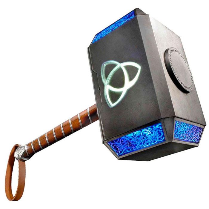 HASBRO Mjolnir Martillo de Thor Vengadores 1:1 Réplica con Luz y Sonido HASBRO Mjolnir Martillo de Thor Vengadores 1:1 Réplica con Luz y Sonido
