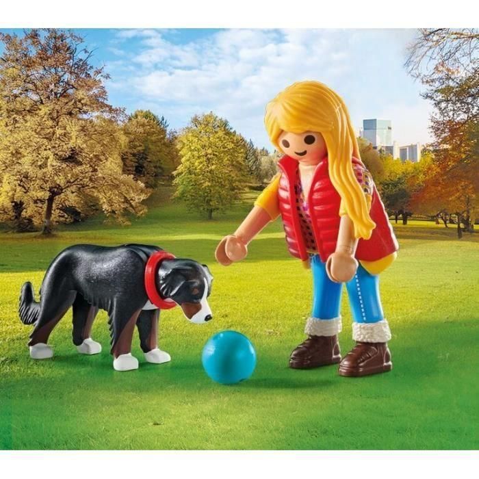 Figura mujer con perro de montaña playmobil my life. 2 Figura mujer con perro de montaña playmobil my life. 2