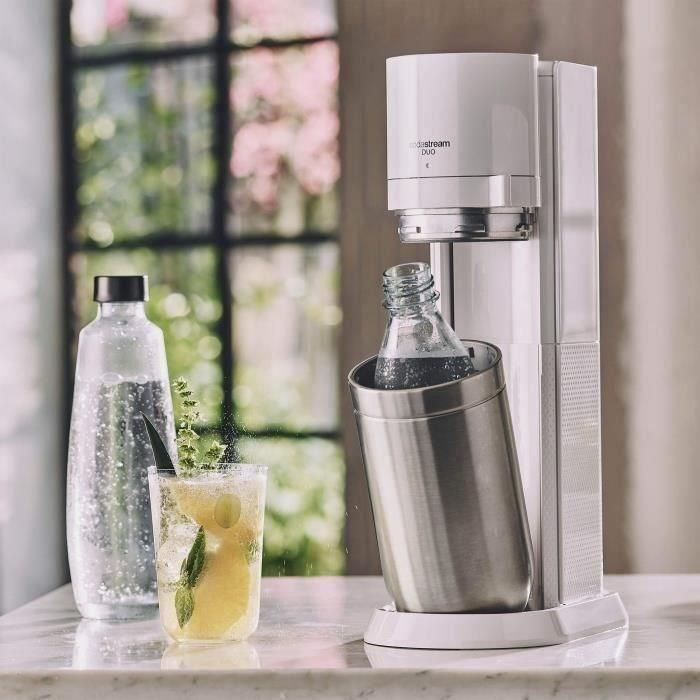SODASTREAM DUOBICB - Máquina DUO blanca Pack 4 botellas (2 decantadores DUO + 2 Fusible LV) + 1 cilindro de intercambio CQC 1 SODASTREAM DUOBICB - Máquina DUO blanca Pack 4 botellas (2 decantadores DUO + 2 Fusible LV) + 1 cilindro de intercambio CQC 1