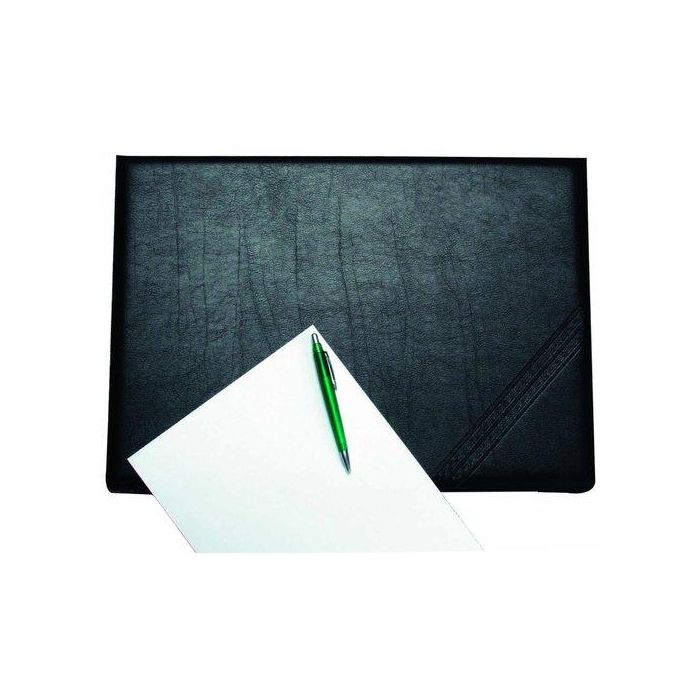 Vade Sobremesa 3 Cuerpos Iberplas Im.Piel Negro