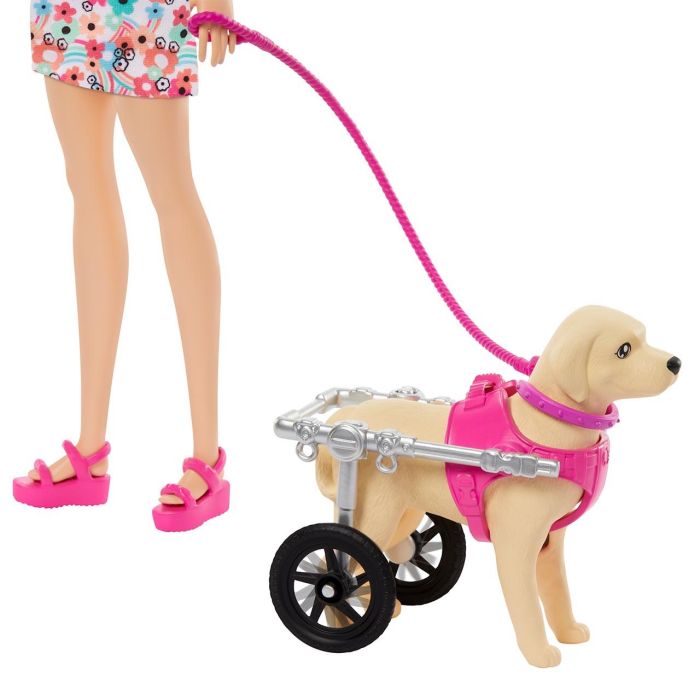 Barbie Muñeca Paseadora Perro con Silla de Ruedas HTK37 Mattel 2 Barbie Muñeca Paseadora Perro con Silla de Ruedas HTK37 Mattel 2