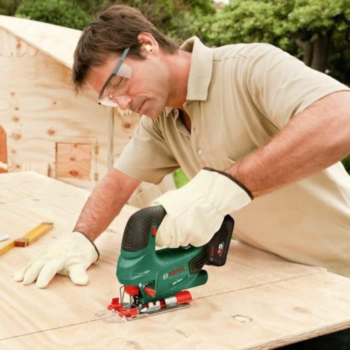 Bosch 06039D410B Taladro Percusión Universal Impact 18V + Caladora PST 18 con 2 Baterías 2.0 Ah, Cargador y Estuche 4