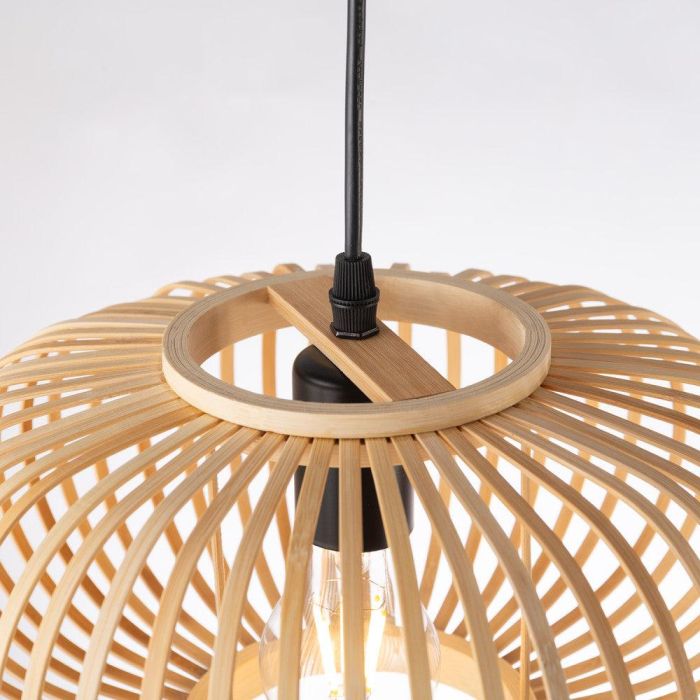 Lámpara Colgante Deo SKD-P80112 Ratán Natural, Estilo Boho-chic, Casquillo E27. Ideal para Bombillas LED CCT/RGB 1 Lámpara Colgante Deo SKD-P80112 Ratán Natural, Estilo Boho-chic, Casquillo E27. Ideal para Bombillas LED CCT/RGB 1