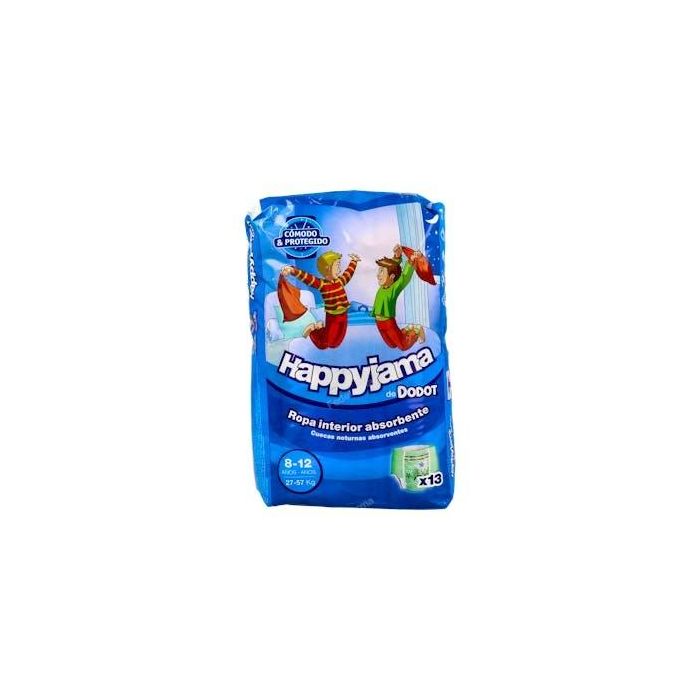 Dodot Ninjamas Pants Calzoncillos Absorbentes para Niños 8-12 Años 27-43 kg, Pack de 9 Unidades