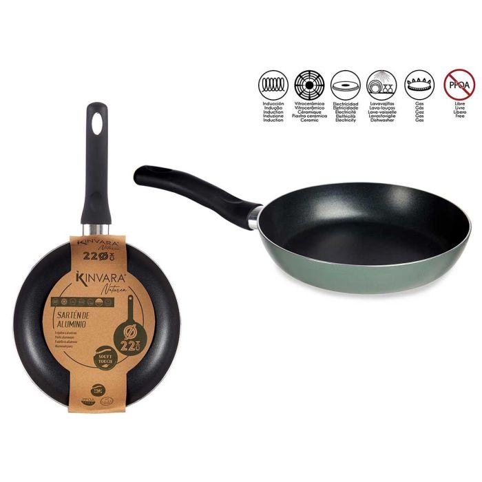 Sarten Aluminio 22Cm Verde Kinvara (6 Unidades) Sarten Aluminio 22Cm Verde Kinvara (6 Unidades)