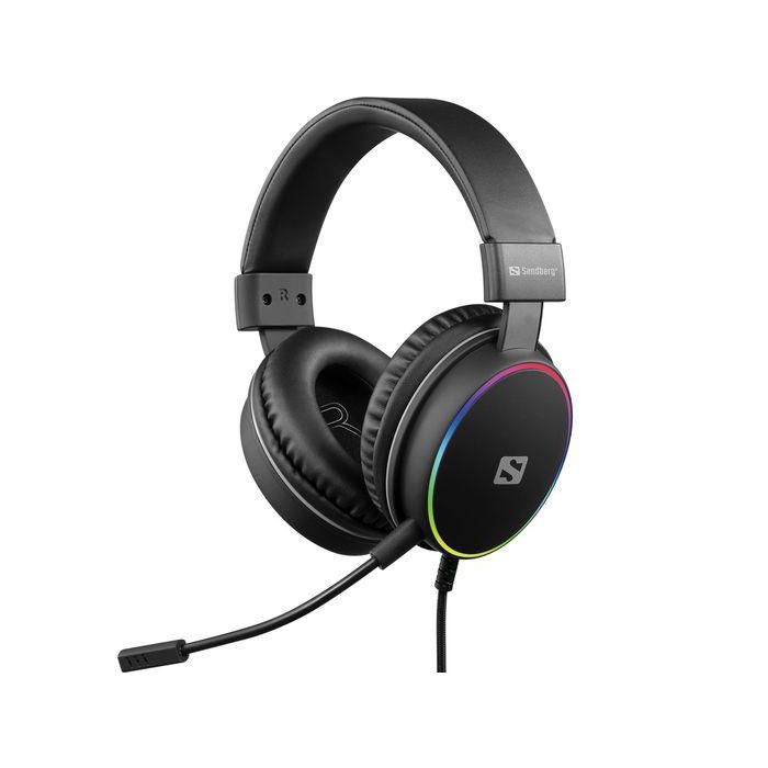 Sandberg HeroBlaster Auriculares Gaming USB de Diadema Supraaurales con Aislamiento de Sonido, Cómodos para Largas Sesiones 0 Sandberg HeroBlaster Auriculares Gaming USB de Diadema Supraaurales con Aislamiento de Sonido, Cómodos para Largas Sesiones 0