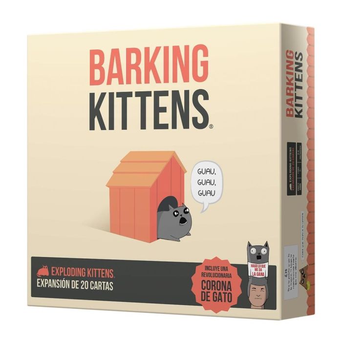 Asmodee Juego de Cartas Exploding Kittens Barking Kittens para 7+ Años
