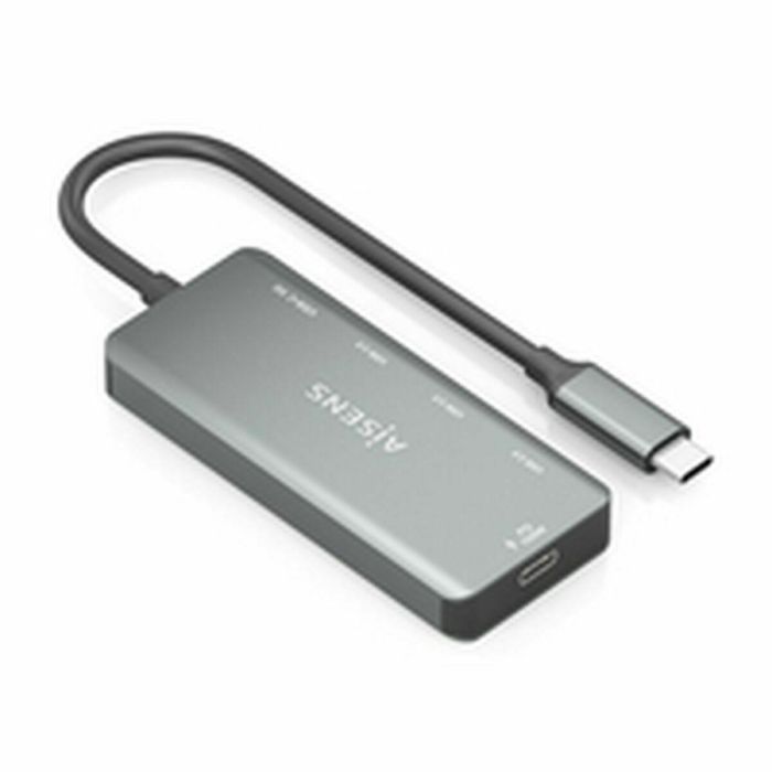 Hub USB Aisens A109-0945 Gris 100 W 6 Hub USB Aisens A109-0945 Gris 100 W 6