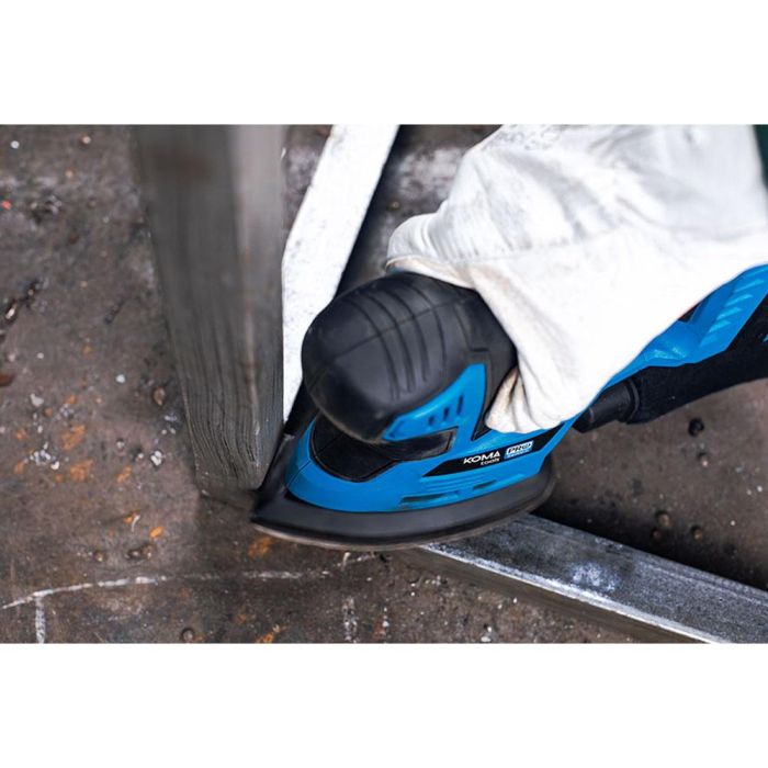 Koma Tools Lijadora Mouse 20V (sin Batería ni Cargador) 20v-lm 20,4 x 15,5 cm, Mango Ergonómico, Velcro, Incluye Filtro y Lijas 10