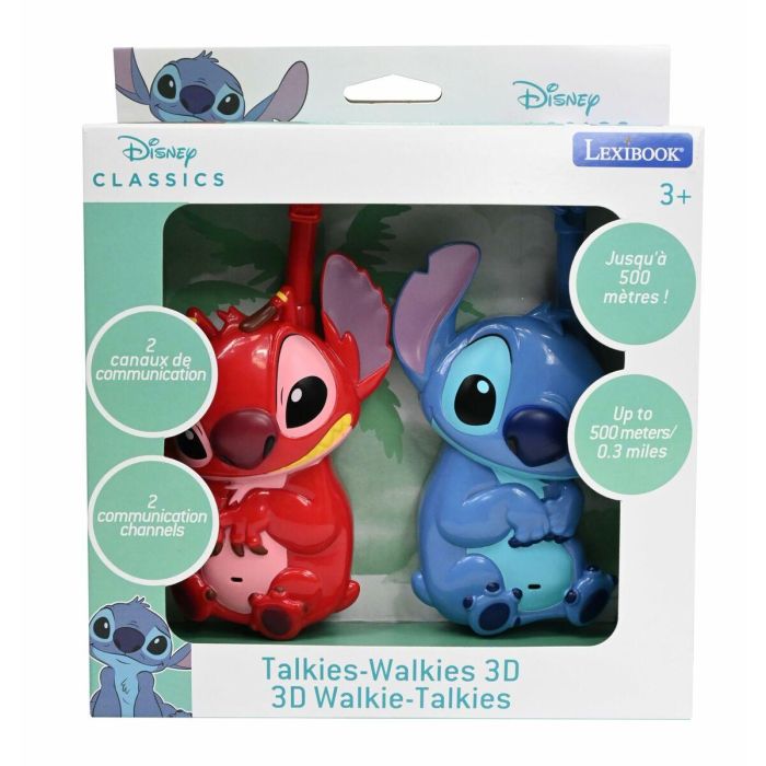 Lexibook Walkie Talkies Infantiles Stitch 3D. Juguete de Comunicación para Niños y Niñas a partir de 3 Años 6