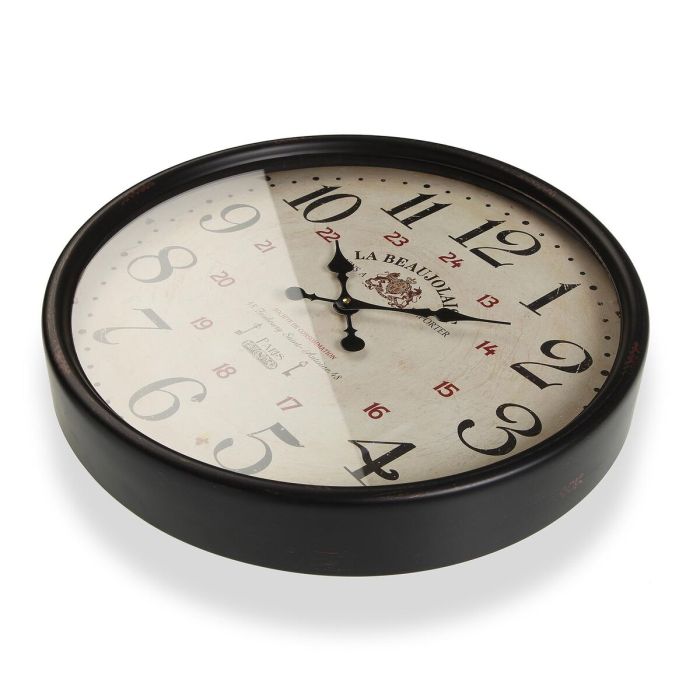 Reloj de Pared Versa Beaujolais Metal 13,5 x 50 x 50 cm 4